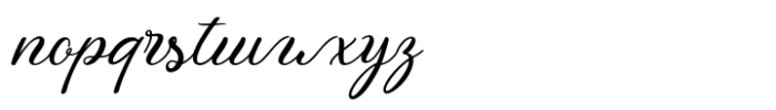 Queshia Script Font LOWERCASE