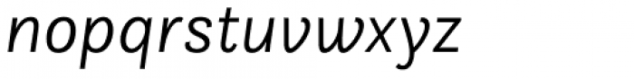 Questa Sans Light Italic Font LOWERCASE