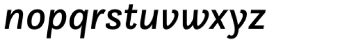 Questa Sans Medium Italic Font LOWERCASE