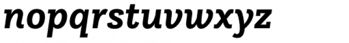 Questa Slab Bold Italic Font LOWERCASE
