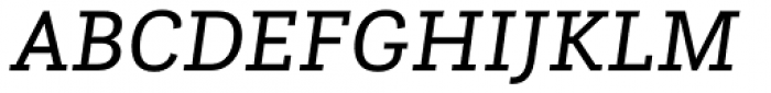 Questa Slab Italic Font UPPERCASE
