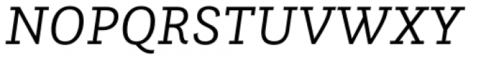 Questa Slab Light Italic Font UPPERCASE