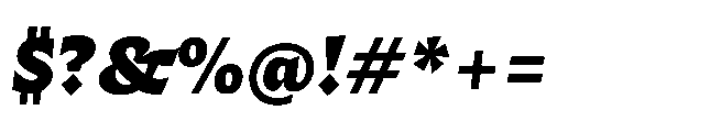 Questline Black Italic Font OTHER CHARS