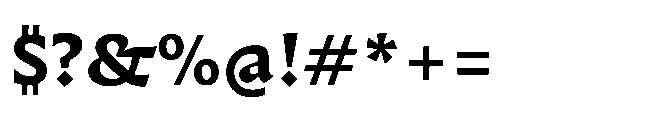 Questline Bold Font OTHER CHARS