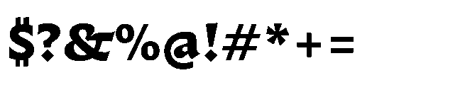 Questline Extra Bold Font OTHER CHARS