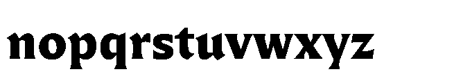 Questline Extra Bold Font LOWERCASE