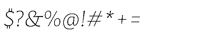 Questline Extra Light Italic Font OTHER CHARS