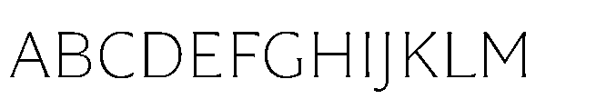Questline Extra Light Font UPPERCASE