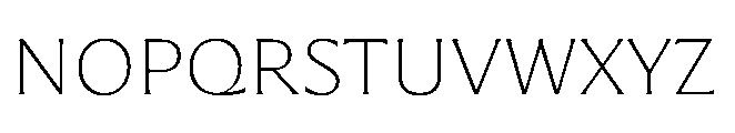 Questline Extra Light Font UPPERCASE