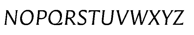 Questline Italic Font UPPERCASE