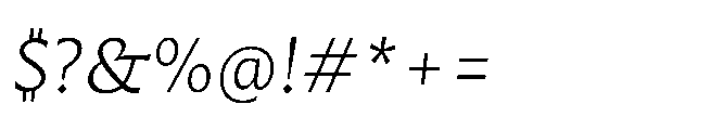 Questline Light Italic Font OTHER CHARS