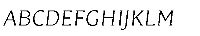 Questline Light Italic Font UPPERCASE