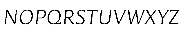 Questline Light Italic Font UPPERCASE