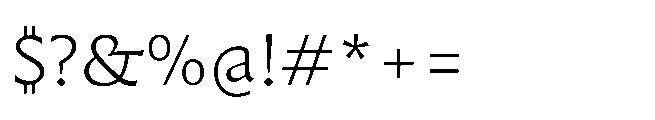 Questline Light Font OTHER CHARS