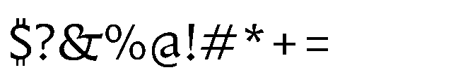 Questline Regular Font OTHER CHARS