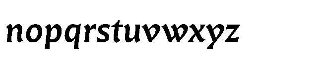 Questline Semi Bold Italic Font LOWERCASE