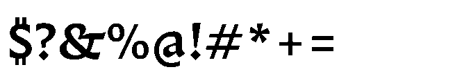 Questline Semi Bold Font OTHER CHARS