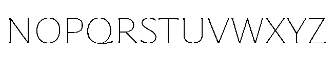 Questline Thin Font UPPERCASE