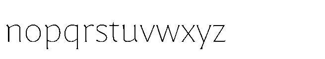 Questline Thin Font LOWERCASE