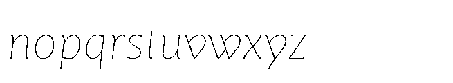 Questline Variable Italic Font LOWERCASE