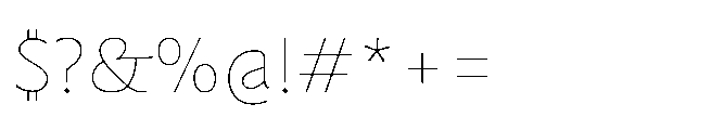 Questline Variable Regular Font OTHER CHARS