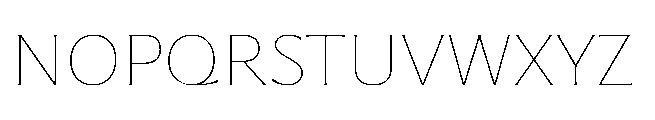 Questline Variable Regular Font UPPERCASE