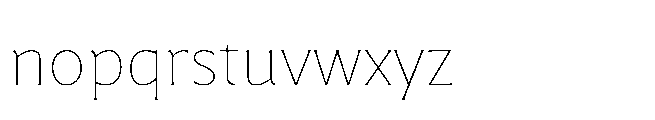 Questline Variable Regular Font LOWERCASE