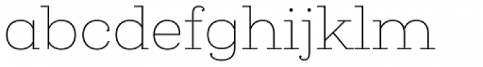 Queulat Thin Font LOWERCASE