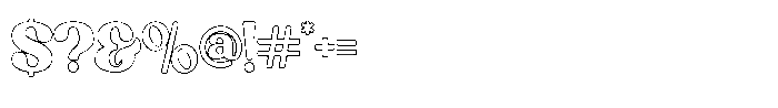 Qufego Outline Font OTHER CHARS