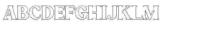 Qufego Outline Font UPPERCASE