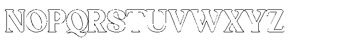 Qufego Outline Font UPPERCASE