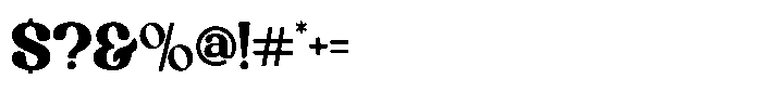 Qufego Regular Font OTHER CHARS