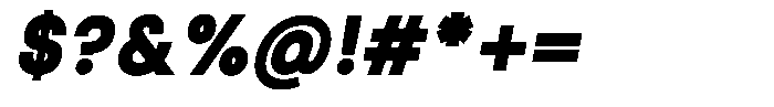 Qugan Bold Italic Font OTHER CHARS