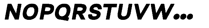 Qugan Bold Italic Font UPPERCASE
