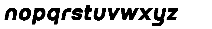 Qugan Bold Italic Font LOWERCASE