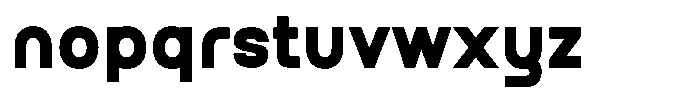 Qugan Bold Font LOWERCASE