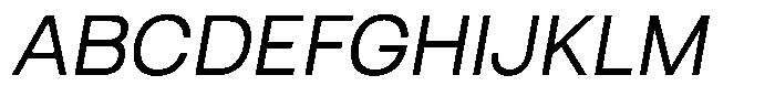 Qugan Italic Font UPPERCASE