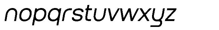 Qugan Italic Font LOWERCASE