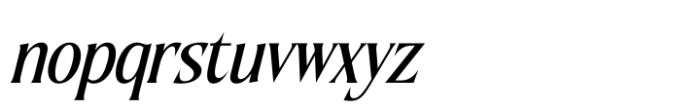 Qugotic Italic Font LOWERCASE
