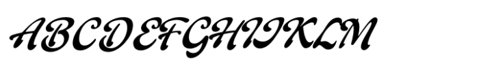 Qui Script Font UPPERCASE
