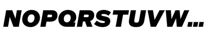 Quic Black Italic Font UPPERCASE