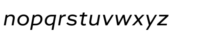 Quic Italic Font LOWERCASE