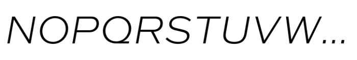 Quic Light Italic Font UPPERCASE