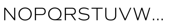 Quic Light Font UPPERCASE