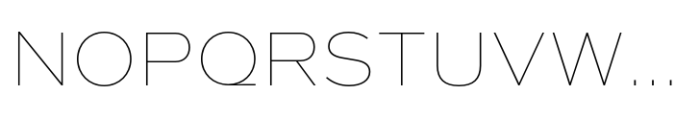 Quic Thin Font UPPERCASE