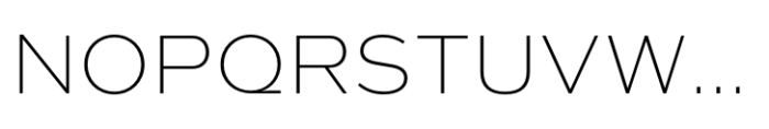 Quic XLight Font UPPERCASE