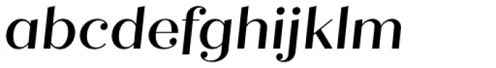 Quiche Display Medium Italic Font LOWERCASE