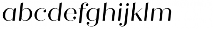 Quiche Fine Italic Font LOWERCASE