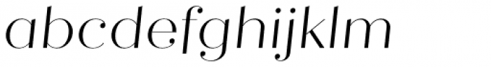 Quiche Fine Light Italic Font LOWERCASE