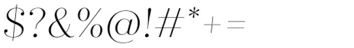 Quiche Fine Thin Italic Font OTHER CHARS